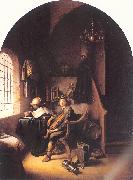 DOU, Gerrit An Interior with Young Violinist china oil painting reproduction